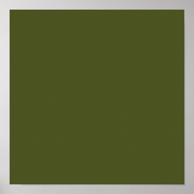Army green (Vollfarbe) Poster (Vorne)