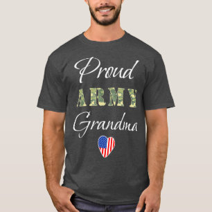 Army Großmutter Grandson Soldier for Proud Army T-Shirt