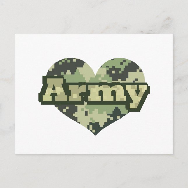 Army Heart Postkarte (Vorderseite)