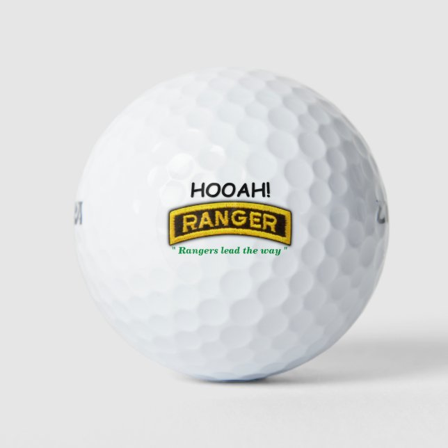 Army Im Flugzeug Rangers Fort Benning Veterans Pat Golfball (Vorderseite)