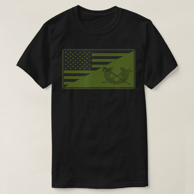 Army JAG Corps American Flag  T-Shirt (Design vorne)