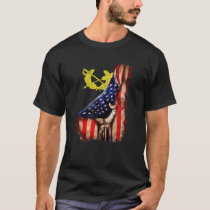Army JAG Corps Branch American Flag T-Shirt