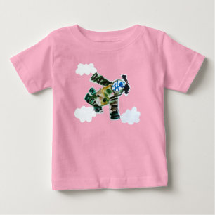 Army Jet "Kunst von Kindern" Baby T-shirt