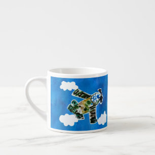 Army Jet "Kunst von Kindern" Espressotasse