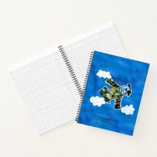 Army Jet "Kunst von Kindern" Notizbuch