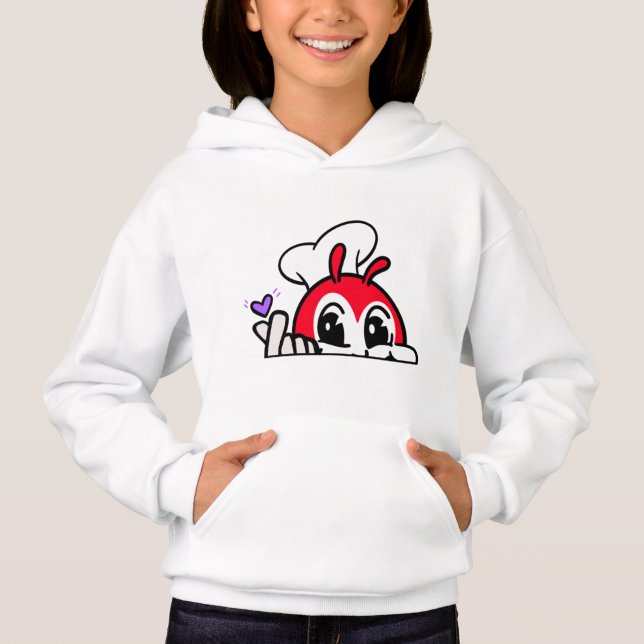 ARMY LILA JOLLIBEE PEEKING FINGER HERZ FILIPINO HOODIE (Vorderseite)