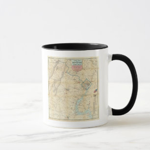 Army Map of the Seat of War in Virginia Tasse