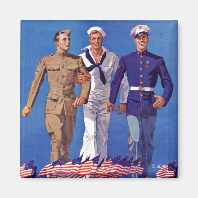 Army, Marine Magnet (Vorne)