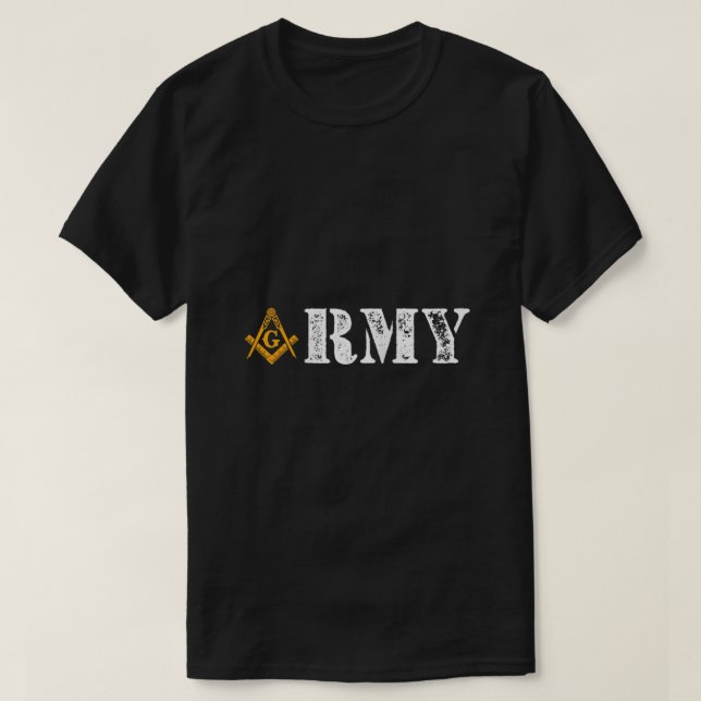 Army Masons Day Masonic Freie Memorial Day Vathers T-Shirt (Design vorne)