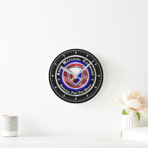 Army Materiel Command Runde Wanduhr