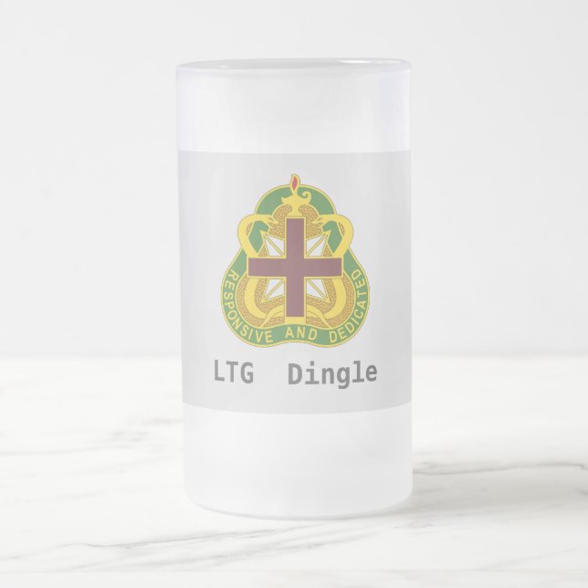 Army MEDCOM DUI Personalisiert Mattglas Bierglas (Mittel)