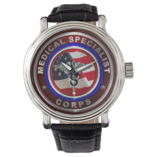 Army Medical Specialist Corps Armbanduhr