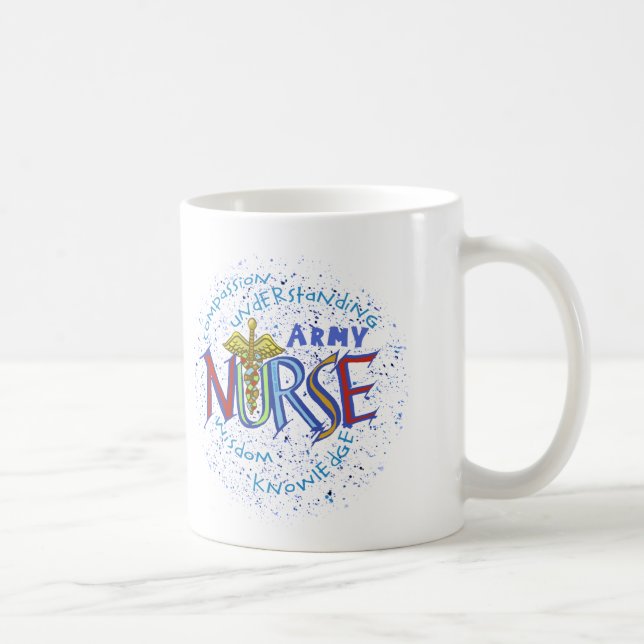 Army Nurse Motto Kaffeetasse (Rechts)