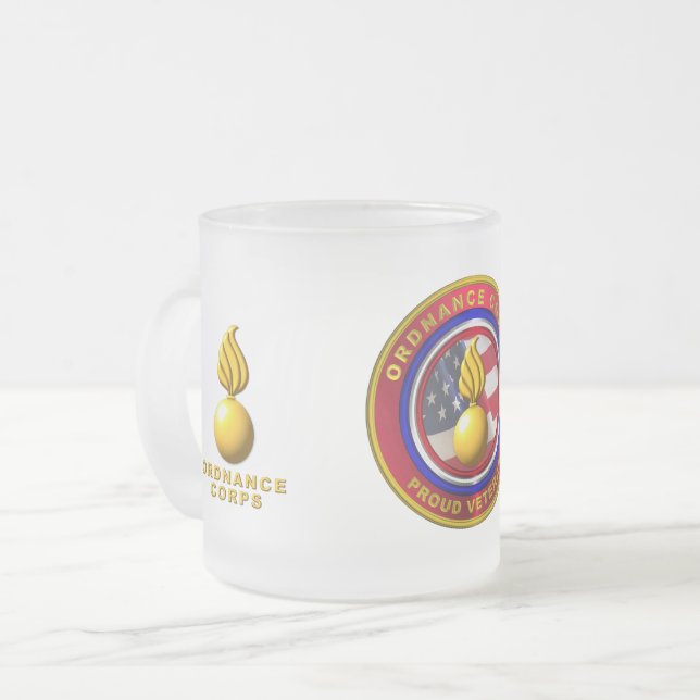 Army Ordnance Corps Mattglastasse (Vorderseite Links)