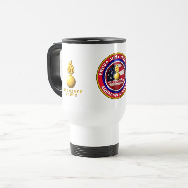 Army Ordnance Corps Reisebecher (Vorderseite Links)