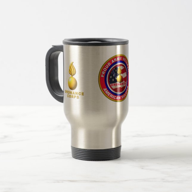 Army Ordnance Corps Reisebecher (Vorderseite Links)