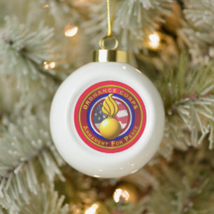 Army Ordnance Veteran Weihnachten Keramik Kugel-Ornament