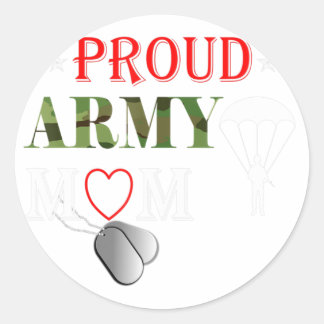 Army Paratrooper Proud Mama Apparel Im Flugzeug Do Runder Aufkleber