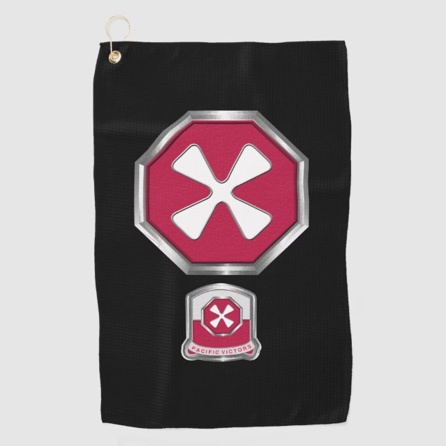 Army Patch und Insignien Golfhandtuch (Vorderseite)