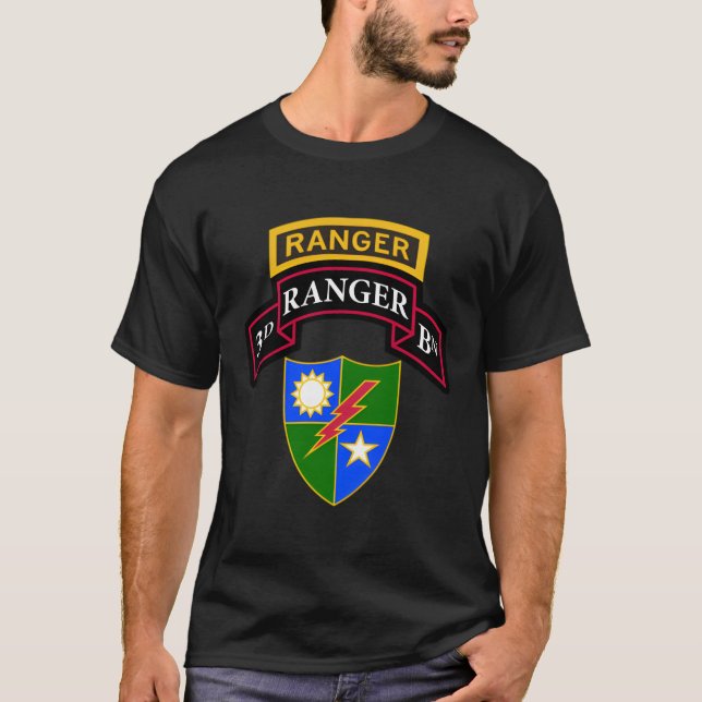 Army Ranger Shirt 3Rd Ranger Shirt Scroll Tab Dui (Vorderseite)