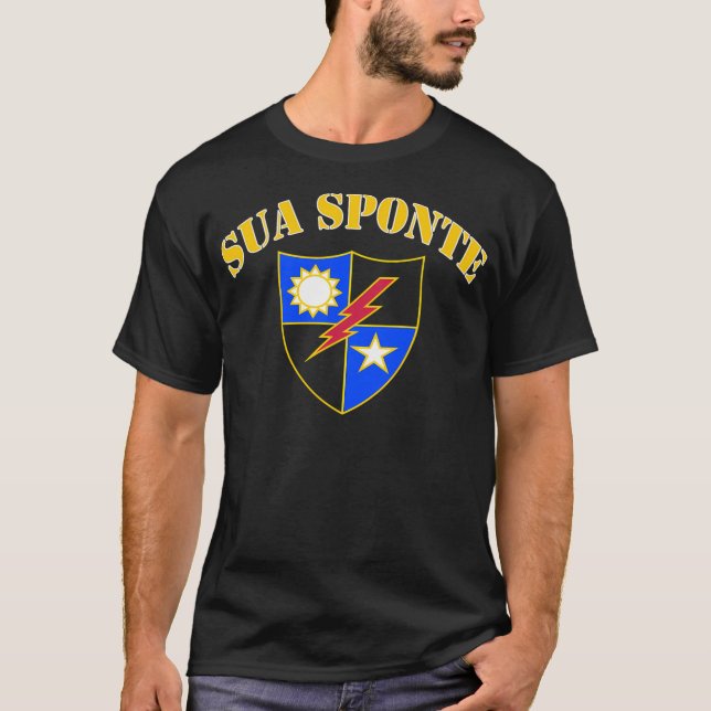 Army Ranger Sua Sponte 75th Ranger Regiment Large T-Shirt (Vorderseite)