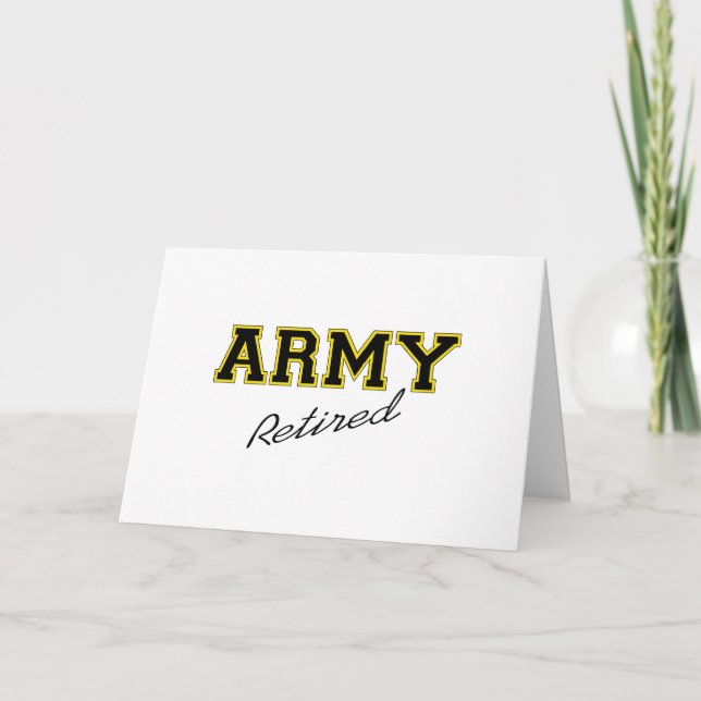 ARMY RETIRED KARTE (Vorderseite)