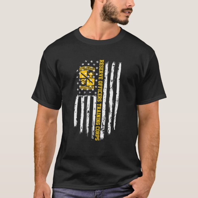 Army Rotc American Flag T-Shirt (Vorderseite)