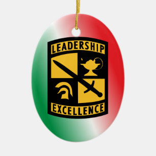 Army ROTC Monogram Christmas Ornament