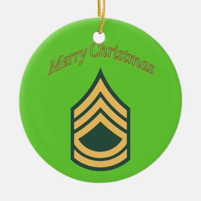 Army Sergeant First Class Weihnachtsschmuck (Vorne)