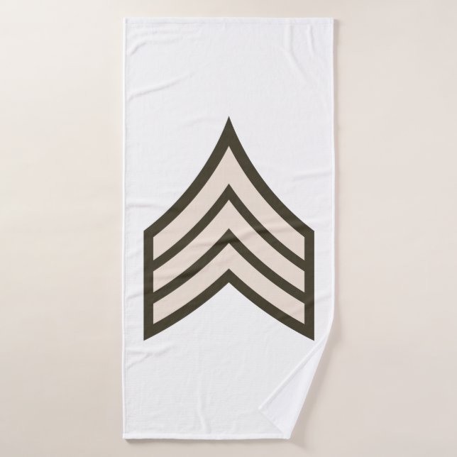 Army Sergeant rank Badehandtuch (Badehandtuch)