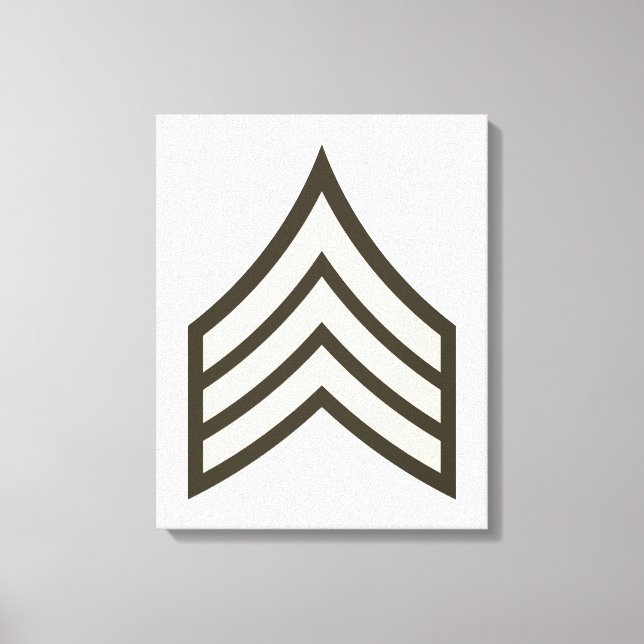 Army Sergeant rank Leinwanddruck (Vorderseite)