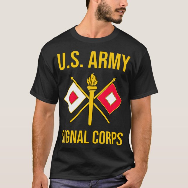 ARMY SIGNAL CORPS BRANCH USASC US Sweatshirt T-Shirt (Vorderseite)
