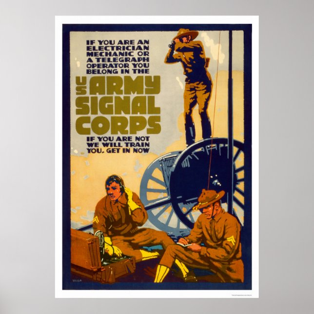 Army Signal Corps Poster (Vorne)