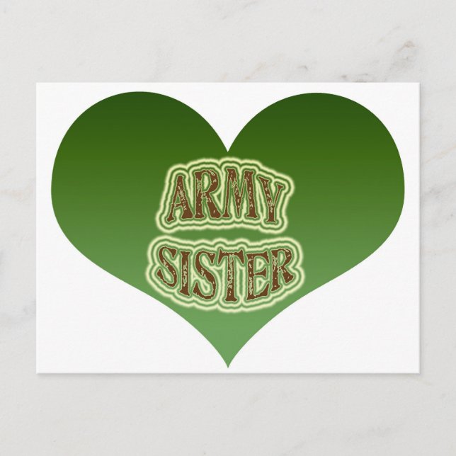 Army Sister Postkarte (Vorderseite)