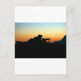 ARMY SNIPER POSTKARTE