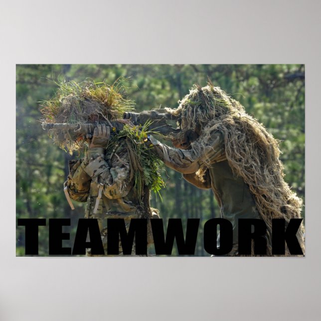 Army Sniper Team Poster (Vorne)