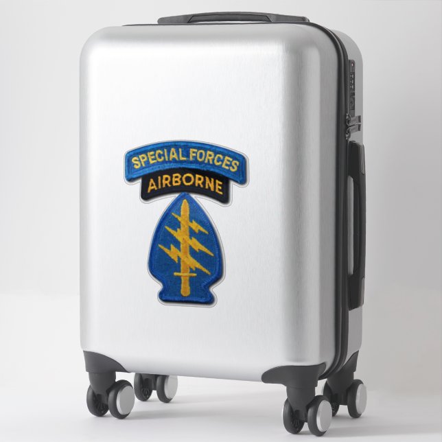 Army Special Forces Group Grüne Berets - Kontakt Aufkleber (Koffer)