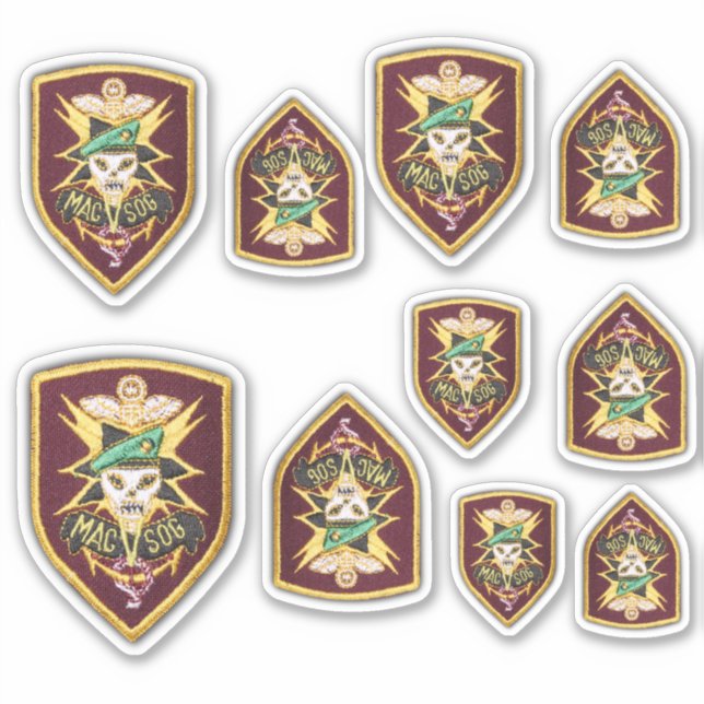 Army Special Forces MAC-V-SOG Konturaufkleber. Aufkleber (Vorderseite)