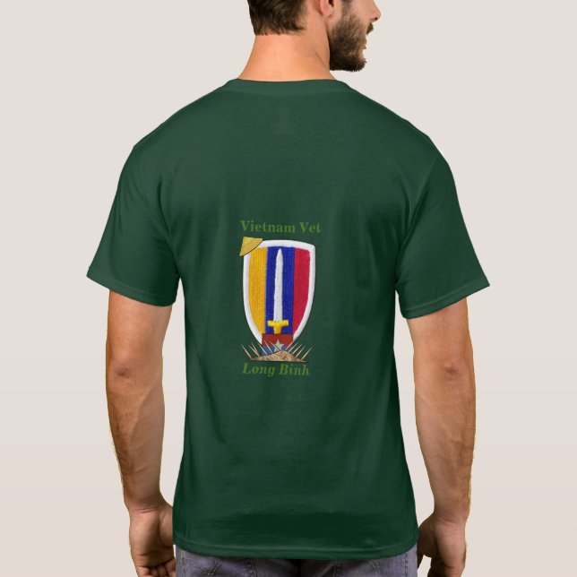 Army USARV MACV Vietnam Nam War Vets Patch T-Shirt (Rückseite)