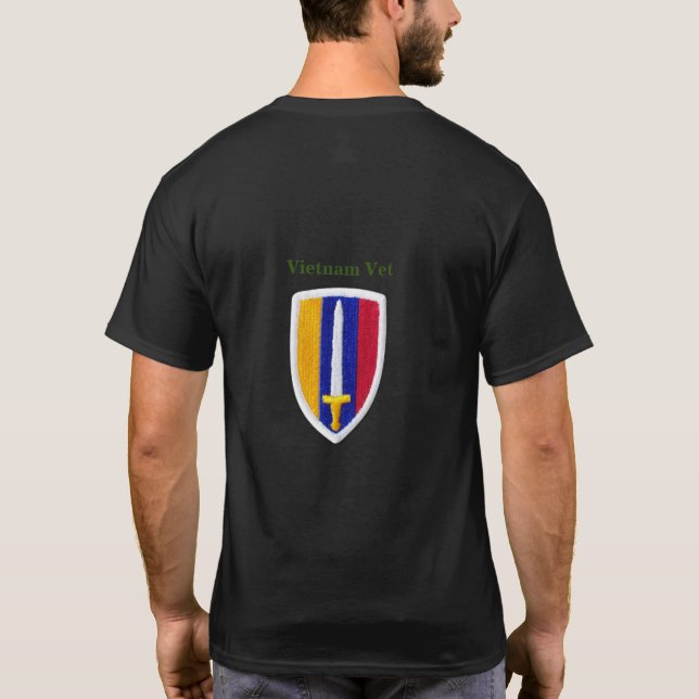 Army USARV Vietnam War Veterans Patch T - Shirt (Rückseite)