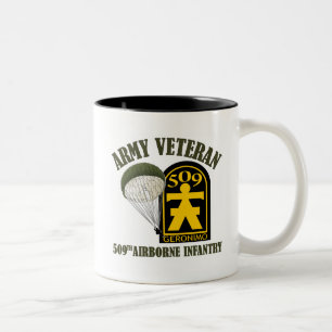Army Veteran - 509. PIR Zweifarbige Tasse
