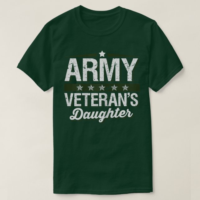 Army Veterans Daughter T Shirt  (Design vorne)