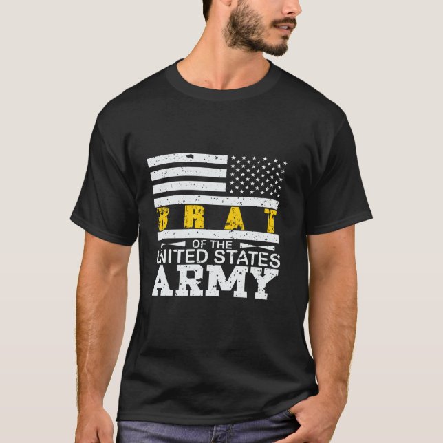 Army Vets Parents Children Army Brat Brat of the U T-Shirt (Vorderseite)
