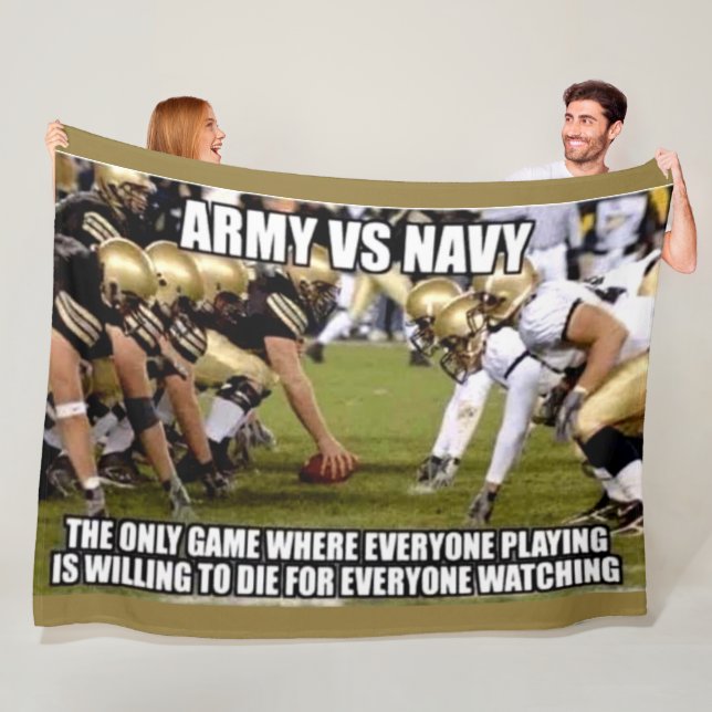 ARMY vs NAVY Fleecedecke (Beispiel)