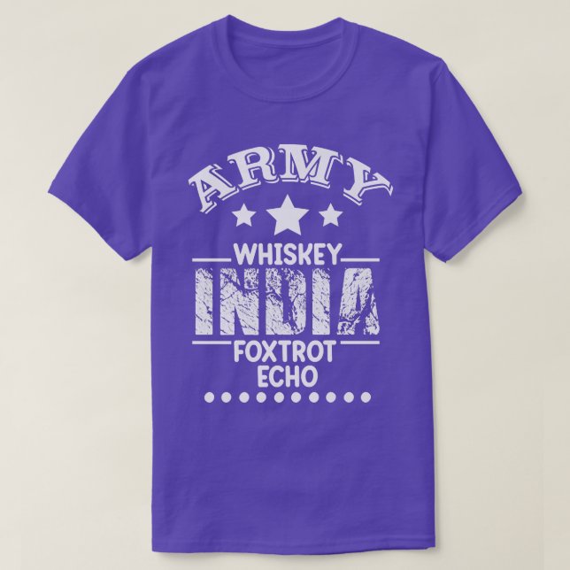 Army Whiskey India Fotrot Echo (WIFE) T-Shirt (Design vorne)