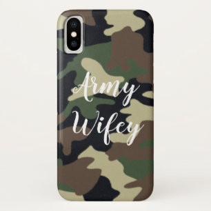 Army Wifey Green Camouflage iPhone Case