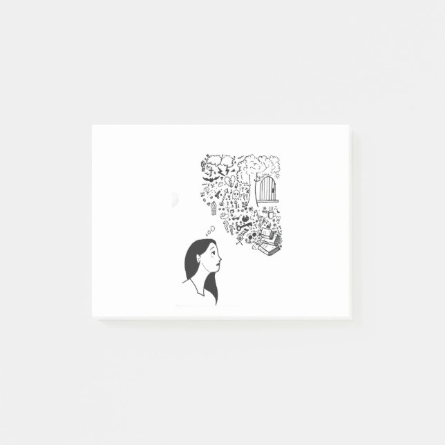Arnabas Overthinking Post-it Klebezettel (Vorderseite)