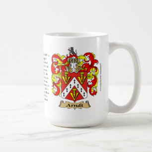 Arndt Familien-Wappen (Wappen) einschließlich ode Tasse