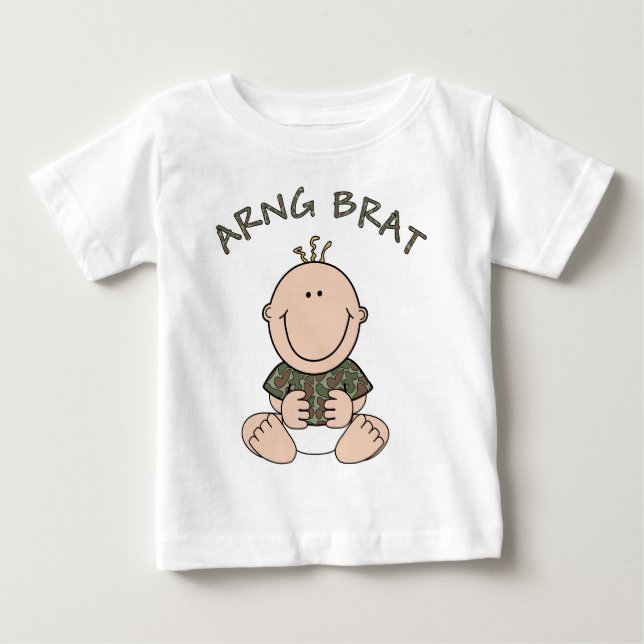 ARNG Brat (Junge) Baby T-shirt (Vorderseite)