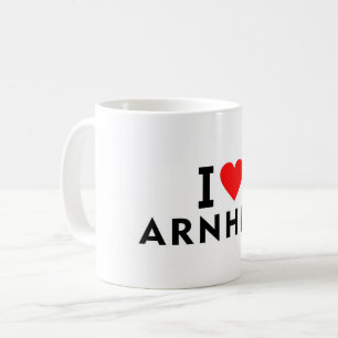 Arnheim Niederlande Liebesstadt Herz wie Reisen Kaffeetasse